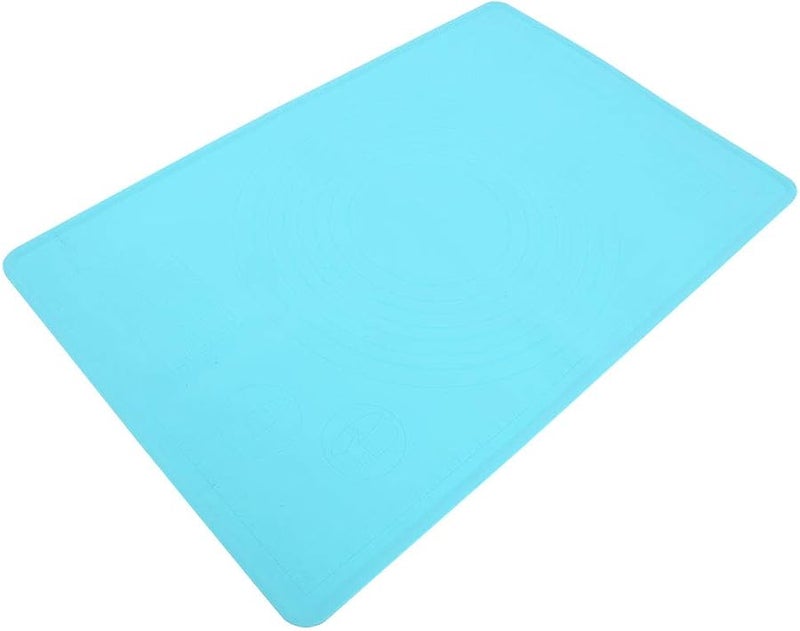 حصيرة خبز سيليكون غير قابلة للانزلاق 60 × 40 سم لوحة فرد عجينة زرقاء - Image 2